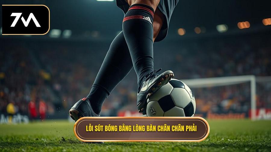Các lỗi thường gặp khi thực hiện kỹ thuật sút bóng bằng lòng bàn chân phải