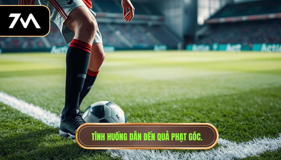 1. Tình huống dẫn đến quả phạt góc.