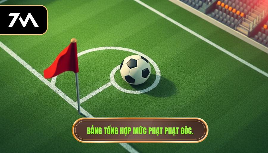 3. Bảng tổng hợp mức phạt phạt góc.